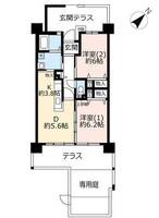 UR浜甲子園なぎさ街0230203の間取り