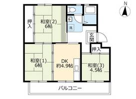 UR鶴山台0660308の間取り