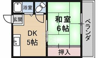 椿ハイツの間取り