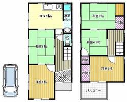 大阪府羽曳野市はびきの3丁目(一戸建)の賃貸物件の間取り