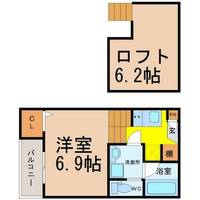 愛知県名古屋市中村区並木2丁目(アパート)の賃貸物件の間取り