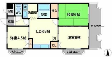 物件の間取り画像