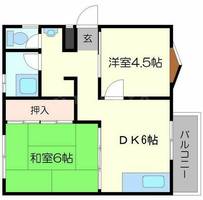 いかはなハイツ B棟の間取り