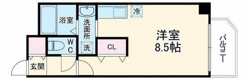 大阪府大阪市北区天満2丁目(マンション)の賃貸物件の間取り