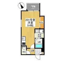 愛知県名古屋市名東区社台2丁目(アパート)の賃貸物件の間取り