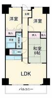 大阪府吹田市上山手町(マンション)の賃貸物件の間取り