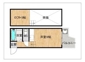ルピエ片江I101の間取り