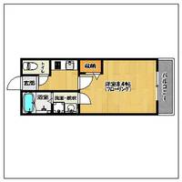 クレフラスト小戸B102の間取り