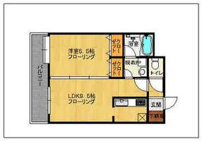 ルピエ舞鶴601の間取り