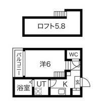 愛知県名古屋市南区呼続1丁目(アパート)の賃貸物件102の間取り