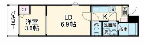 Act塚本5丁目の間取り