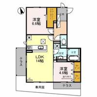 大阪府箕面市新稲5丁目(アパート)の賃貸物件の間取り