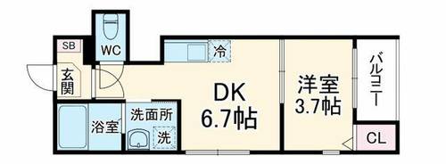 ブランテール深江橋の間取り