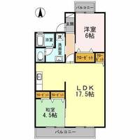 大阪府箕面市半町3丁目(アパート)の賃貸物件の間取り