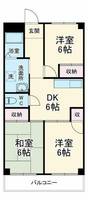 千里山アカシヤハイツの間取り