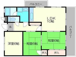 宮の前グリーンハイツの間取り