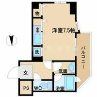 大阪府大阪市城東区蒲生3丁目(マンション)の賃貸物件の間取り