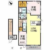 エレスチャルⅠ小野原の間取り