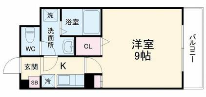 大阪府豊中市東寺内町(マンション)の賃貸物件の間取り