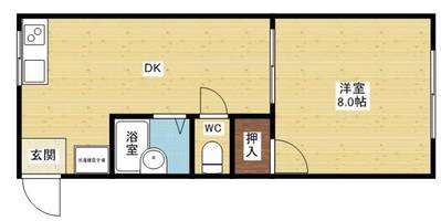 コーポサーティーンの間取り
