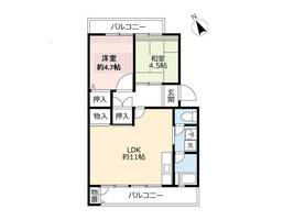 UR釈尊寺第二0200302の間取り