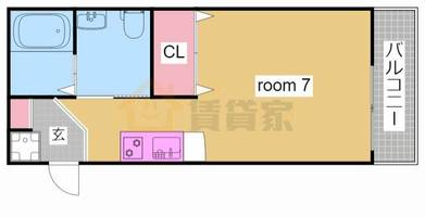 兵庫県神戸市須磨区須磨浦通6丁目(アパート)の賃貸物件の間取り