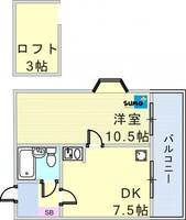 ヨーロピアン西明石101の間取り