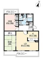 URコンフォールかぶと台0190302の間取り