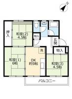 UR逆瀬川0170504の間取り