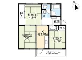 UR西大和星和台0070407の間取り