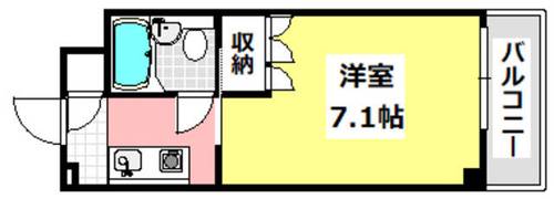 仲矢ハッピーハイツD棟201の間取り