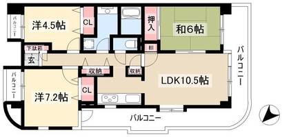 物件の間取り画像