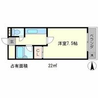 コスモハイツ河原町の間取り