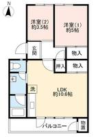 UR花山東0170401の間取り
