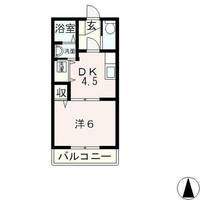 滋賀県大津市北大路2丁目(アパート)の賃貸物件の間取り