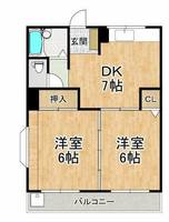 ハイツ中西の間取り