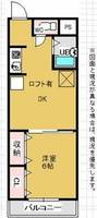 ハイライフ花中の間取り