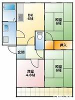 サンハイム鈴木 Bの間取り