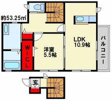 シャーメゾン藤崎201の間取り