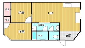 安良グリーンハイツ別館の間取り