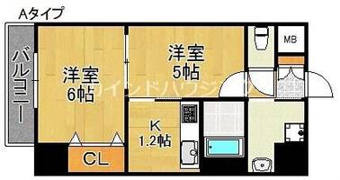 アバンサール清水丘の間取り