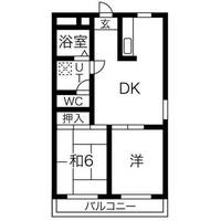 フラワーハイツ ツボイの間取り