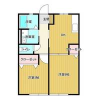 パークハイム直江A201の間取り