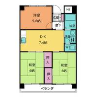 第2コーポはらたの間取り
