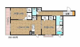 物件の間取り画像