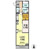 愛知県名古屋市中村区八社1丁目(アパート)の賃貸物件の間取り