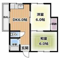 大阪府寝屋川市出雲町(マンション)の賃貸物件の間取り