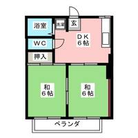 ハイツBlueSky2の間取り