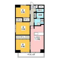 パークサイド雁宿1号館の間取り