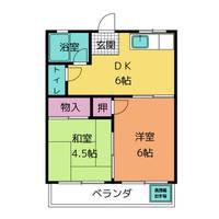 コーポ山半の間取り